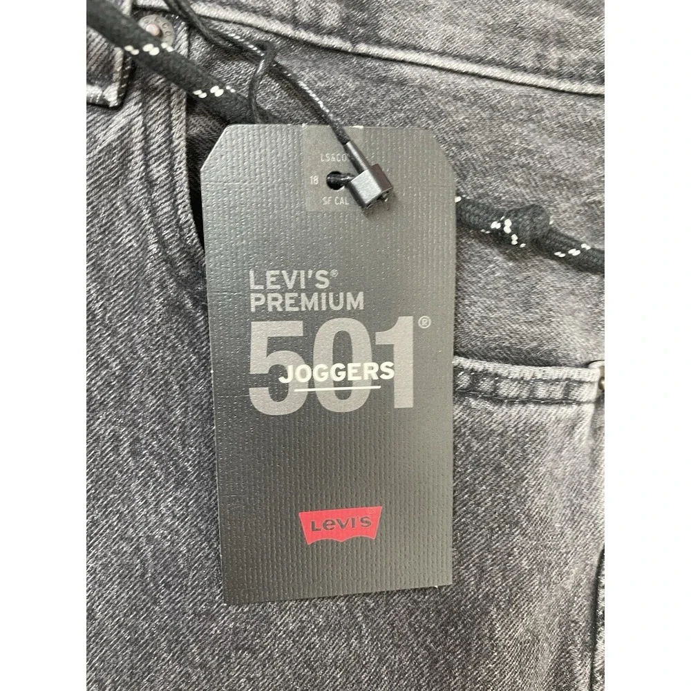 Levi's 501 Stretch Joggers Premium Denim Jeans Pants Dark Men's Size 38 x 32 NWT